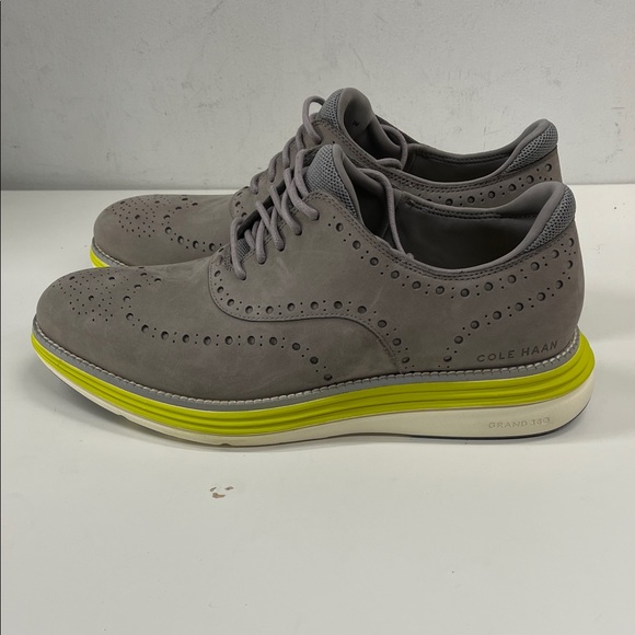 New Cole Haan Men’s Original Grand Ultra Wingtip Oxford in Grey Leather Size 9
